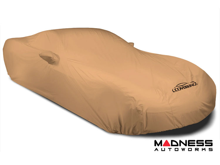 Volkswagen ID. Buzz Custom Fit Vehicle Cover - Stormproof - Tan + Rear Passenger Charger Port Flap